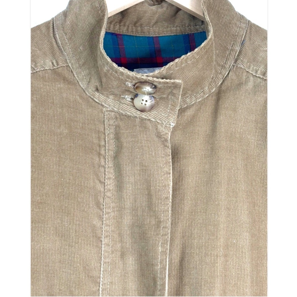 VTG 90s David Brooks Corduroy Bomber Jacket 6 Flannel Lined Harrington Old Money - Picture 4 of 12
